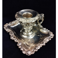 Napoleonic time silver candlestick