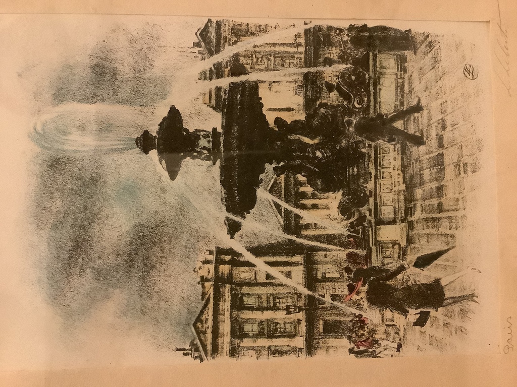Лудолфс Либертс “Париж» Литография 1948 год