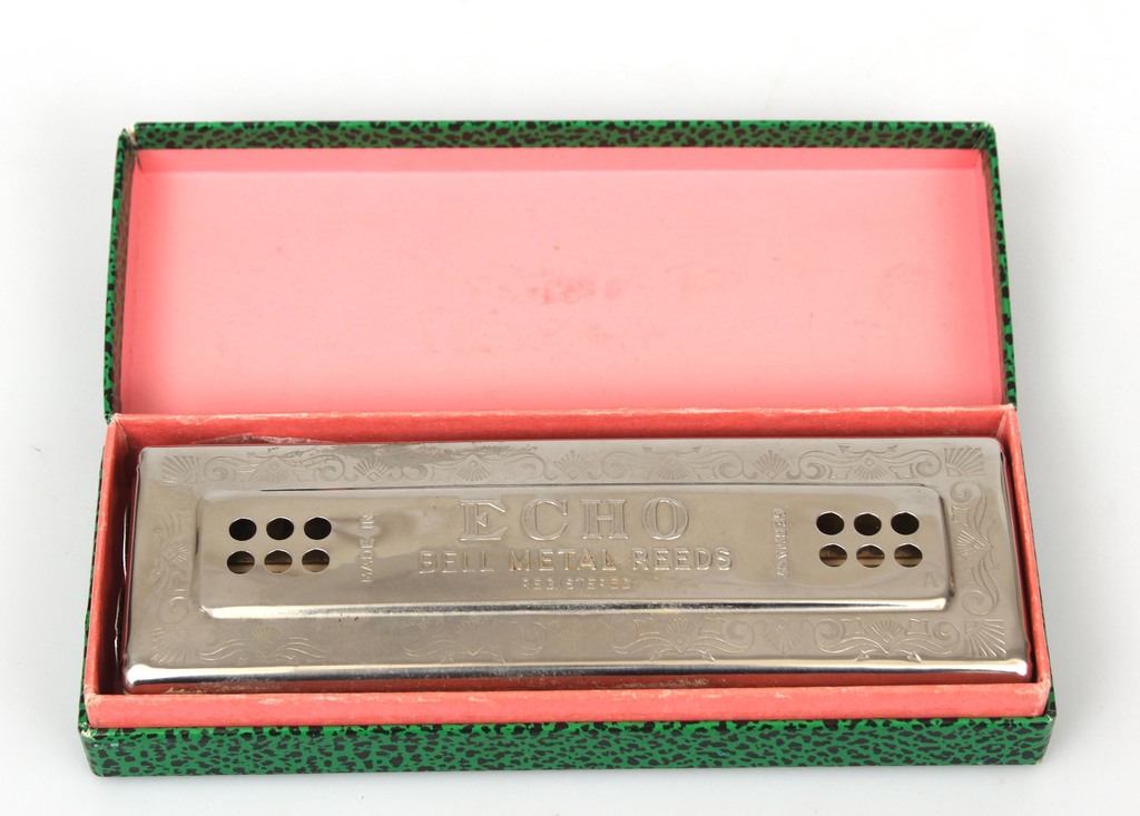 M. Hohner harmonicas with instructions in the original packaging