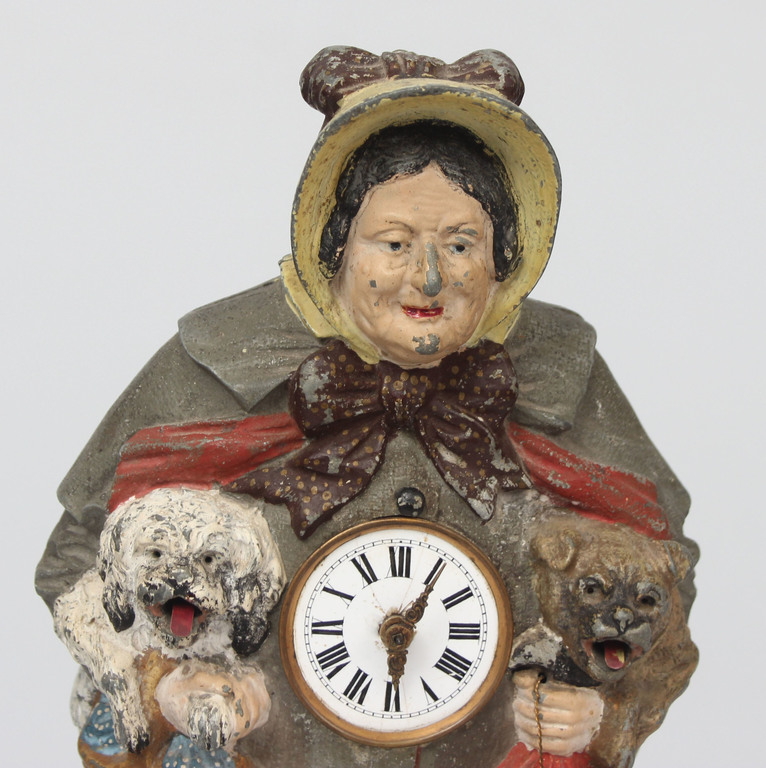 Часы в рабочем состоянии - Женщина с анимированными собаками