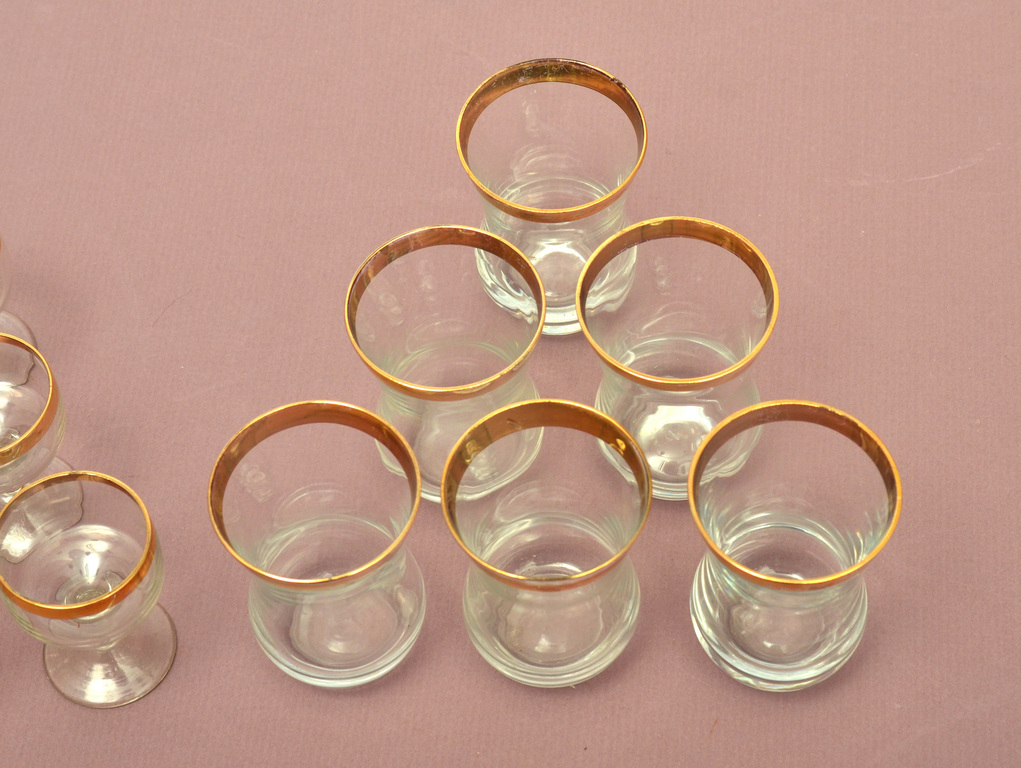 Set of glasses for strong drinks (9+6 pcs.)