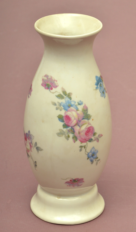 Porcelain vase with flowers