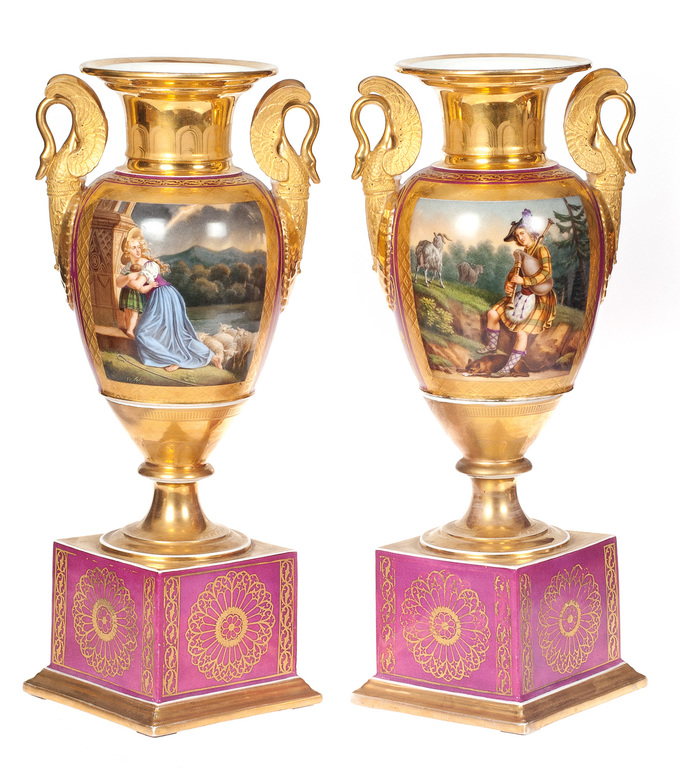 Empire style vases - couple