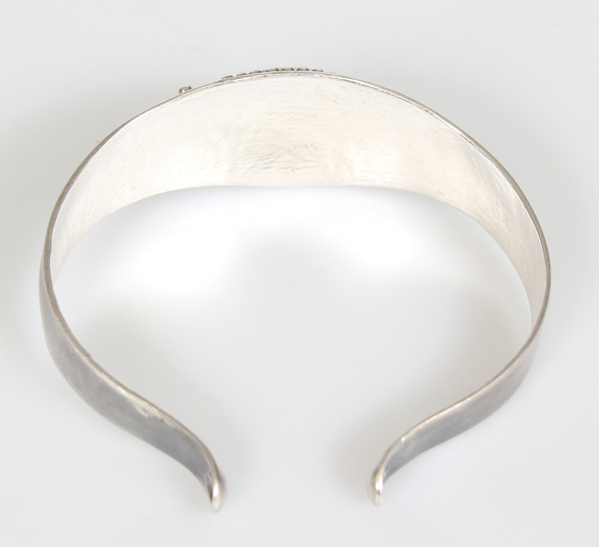 Серебро, комплект украшений - 2 кольца, браслет, цепочка и кулон