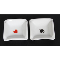 Two Kuznetsov porcelain ashtrays