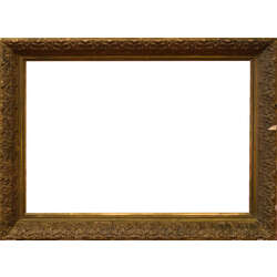 Wooden frame with greenery and fine pattern