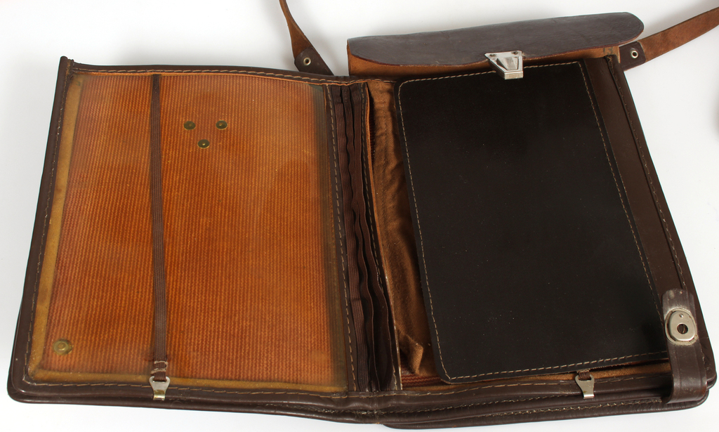 Leather bag for army tablet