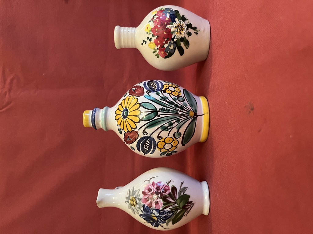 Carafes of flowers