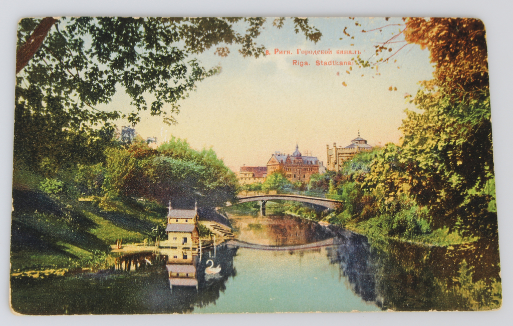 Atklātnīte ''Riga. Stadtkanal''