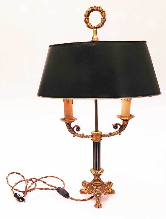 Ampīra kabineta galda lampa