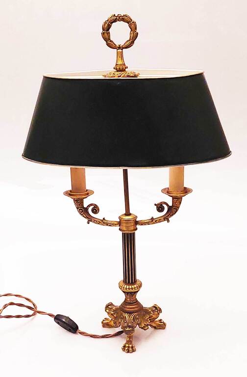 Ampīra kabineta galda lampa