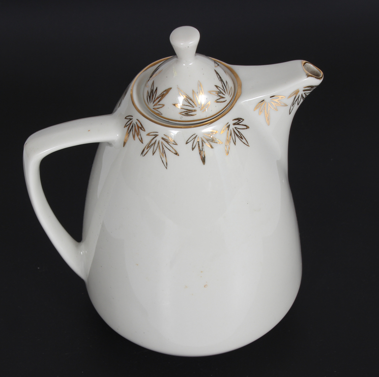 Porcelain coffee pot from the set 