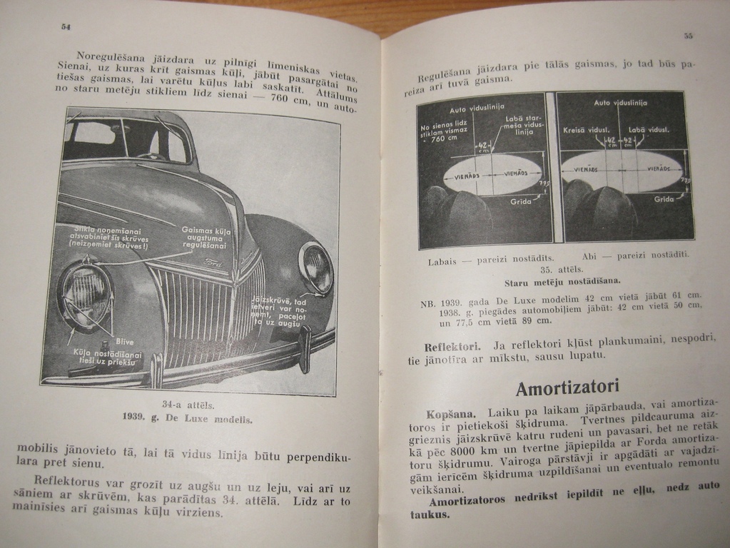 Manual of Passenger and Delivery Cars Ford-Vairogs