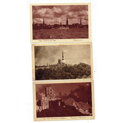 5 postcards - Daugava. Old Riga