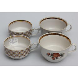 Cups from various sets 4 pcs.