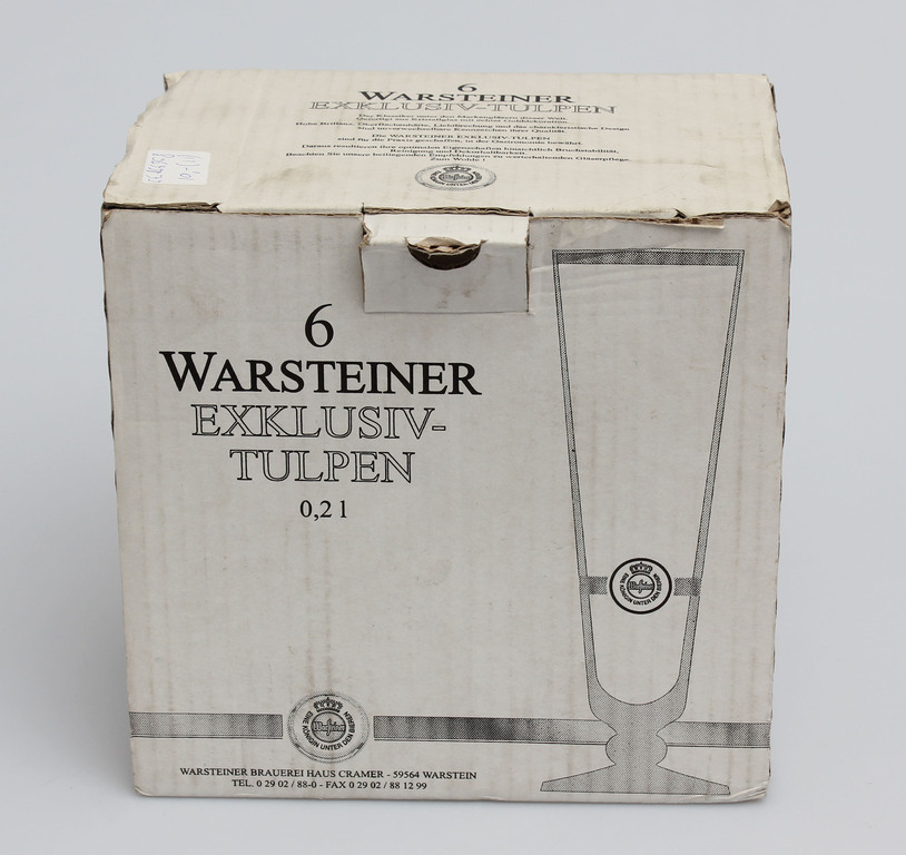 Warsteiner alus glāzes