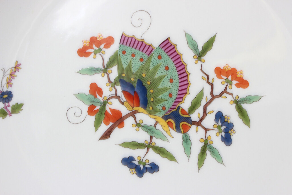 Meissen porcelain wall plate Butterfly