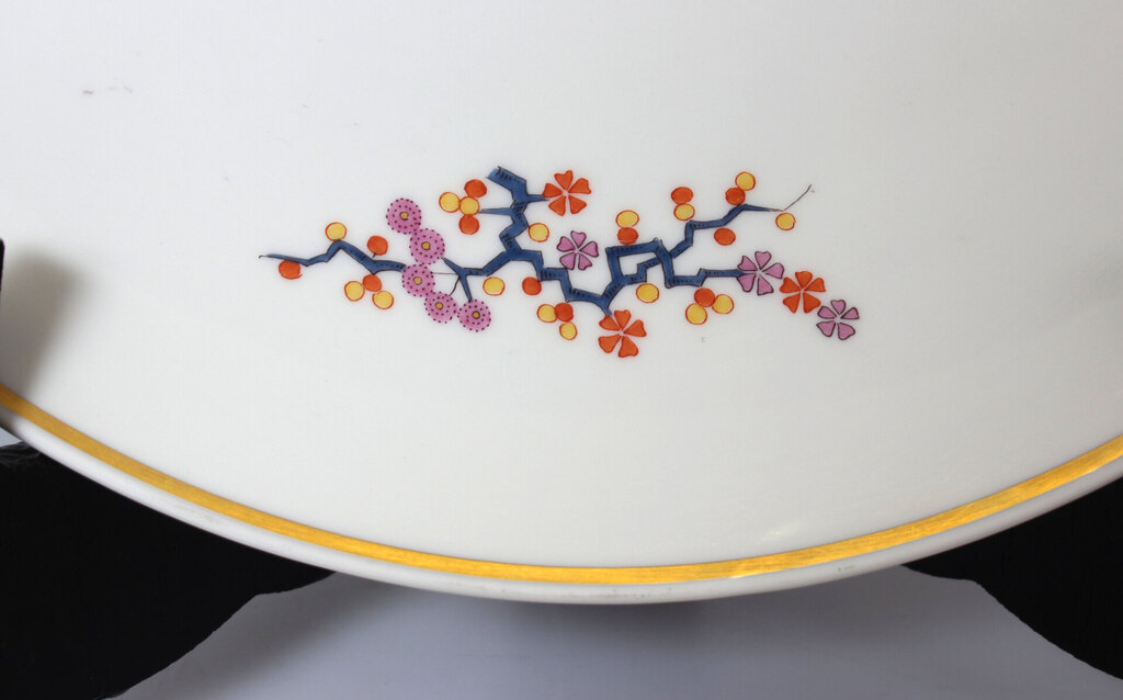 Настенная тарелка из мейсенского фарфора Бабочка