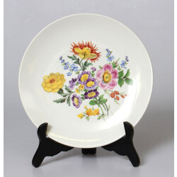 Мейсенская фарфоровая тарелка с цветами