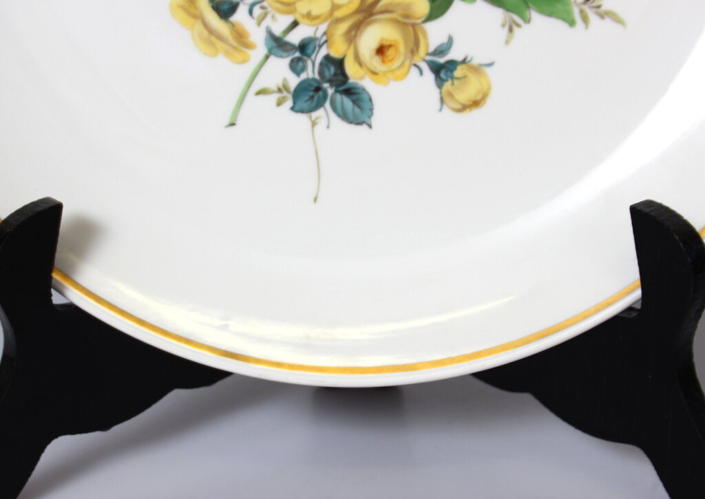 Apgleznots Meisenes porcelāna dekoratīvais šķīvis