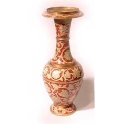 Brass vase Oriental motif