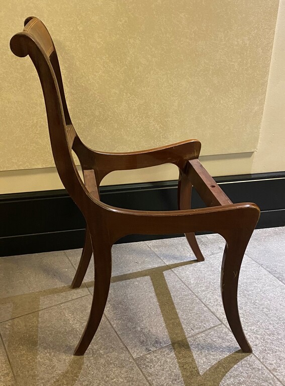 Диван и стулья из красного дерева в стиле бидермейер 2 шт.