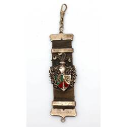 Key ring with Selonian coat of arms in colored enamel