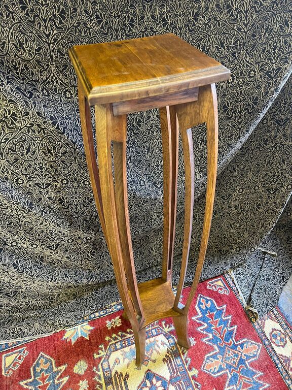 Art Nouveau wooden shelf/table