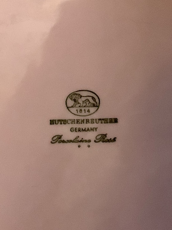 Кофейный сервиз Hutschenreuther на 6 персон.Розовый фарфор.Середина прошлого века.Отличная сохранность.