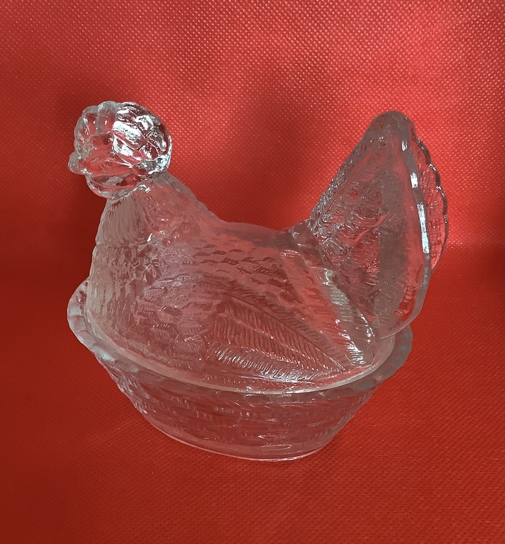 Пасхальная курочка, Мальцовское стекло, ,для одного яйца