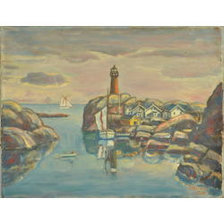 Landscape with a lighthouse