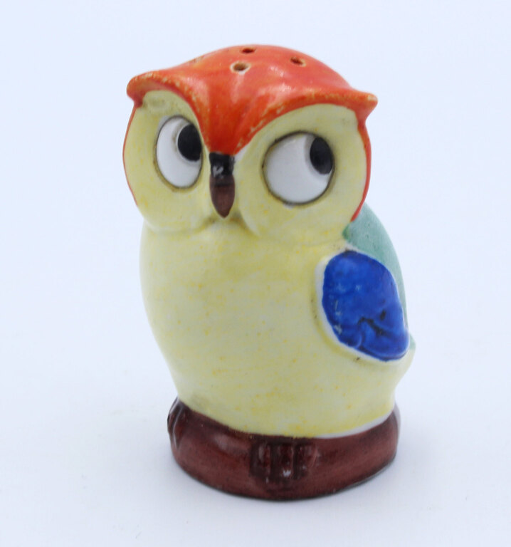 Porcelain salt shaker Owl