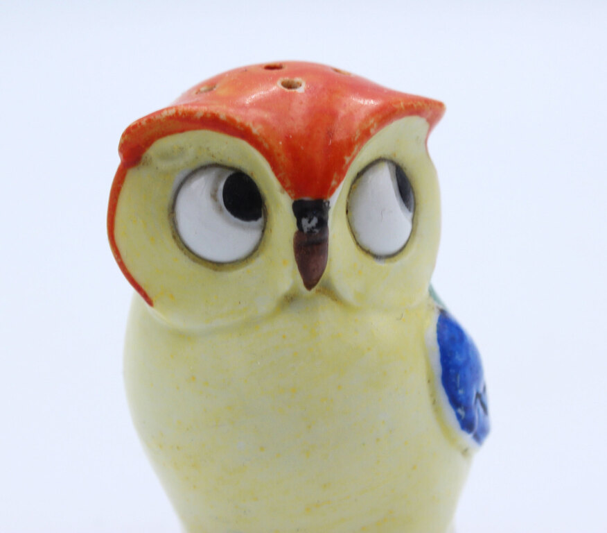 Porcelain salt shaker Owl