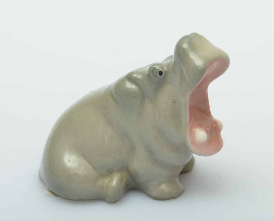 Porcelain figurine Hippopotamus