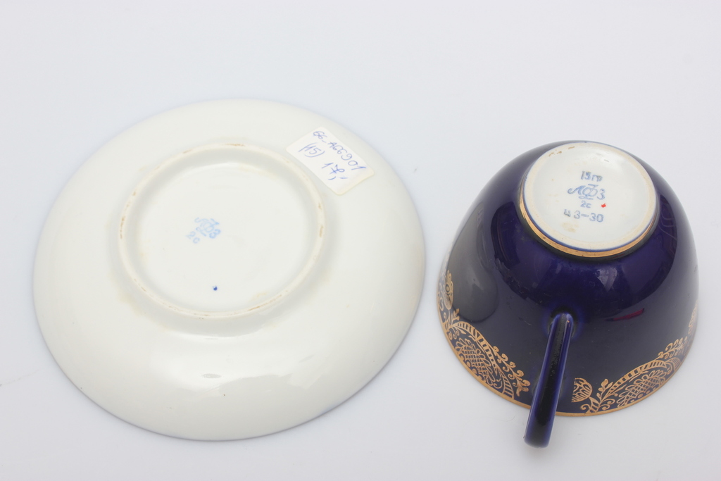 LFZ cobalt cup with saucer