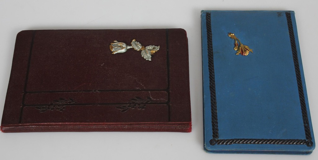 Two Art Nouveau albums/pads with recordings