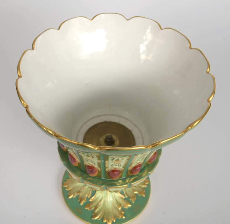 Porcelain vase with gilding