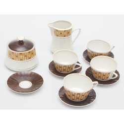 Partial coffee service for four people
