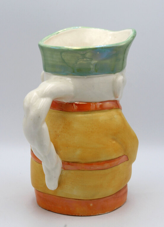 Porcelain pitcher Chinese nobleman fu manchu