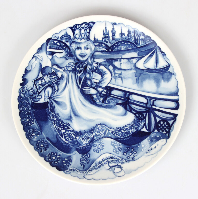Porcelāna šķīvis ''Pearl of Riga''