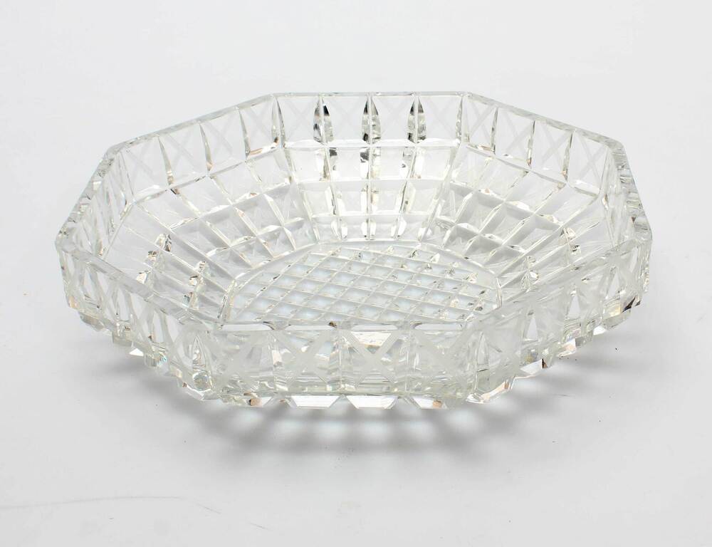 Art deco crystal bowl