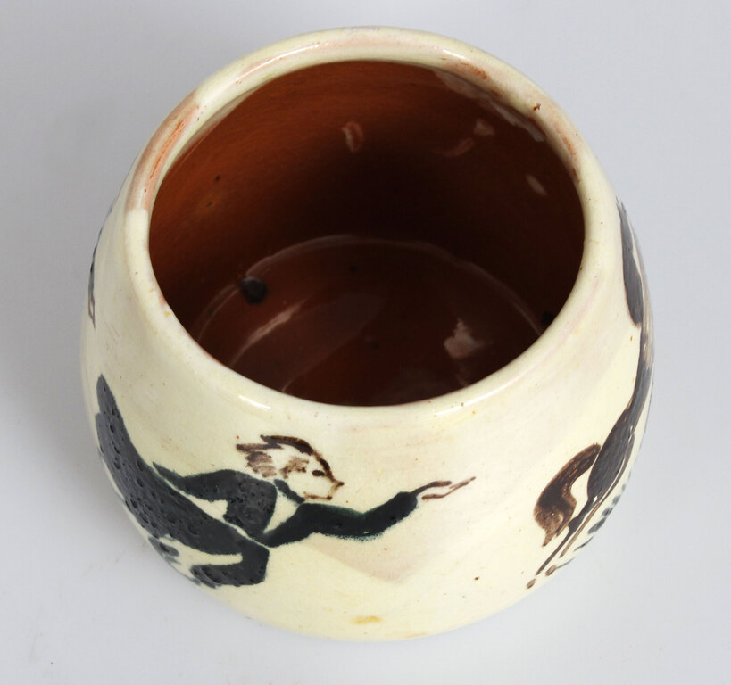 Ceramic vase Horse race