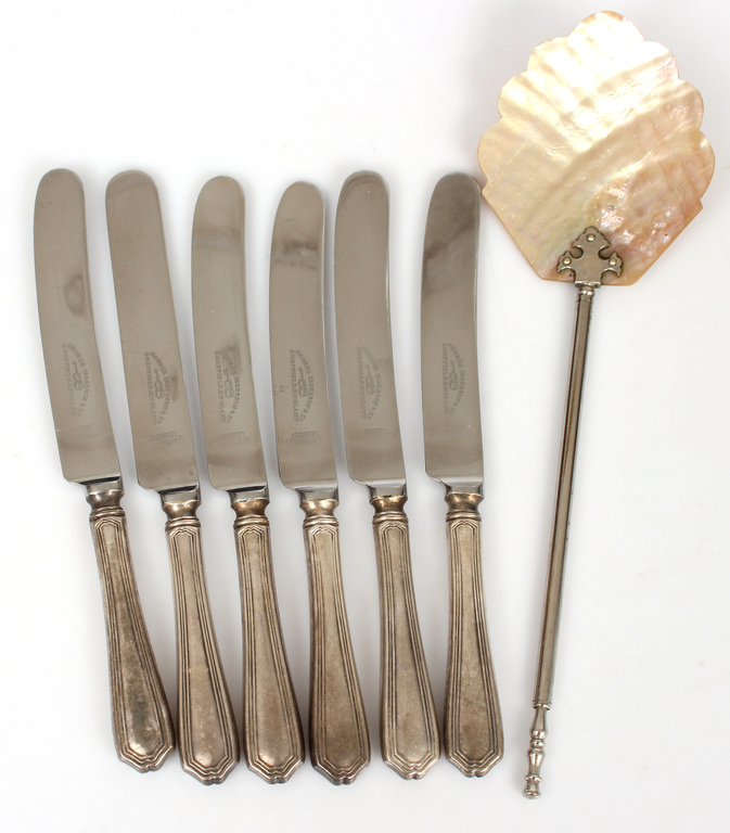 Набор ножей из нержавеющей стали (6 шт.) и сервировочная лопатка
