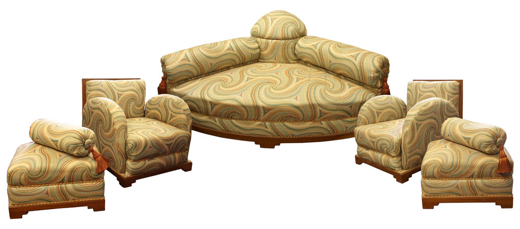 Furniture set in style art deco