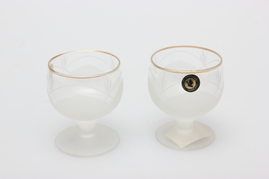 Two crystal glasses