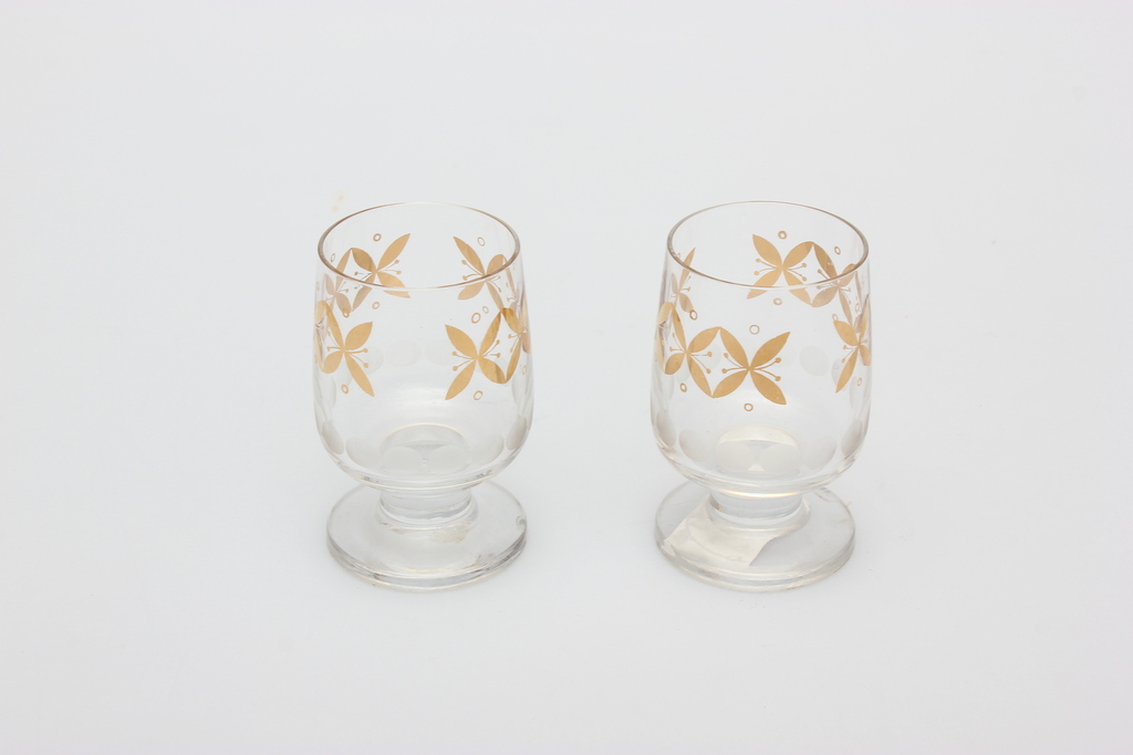 Two crystal glasses