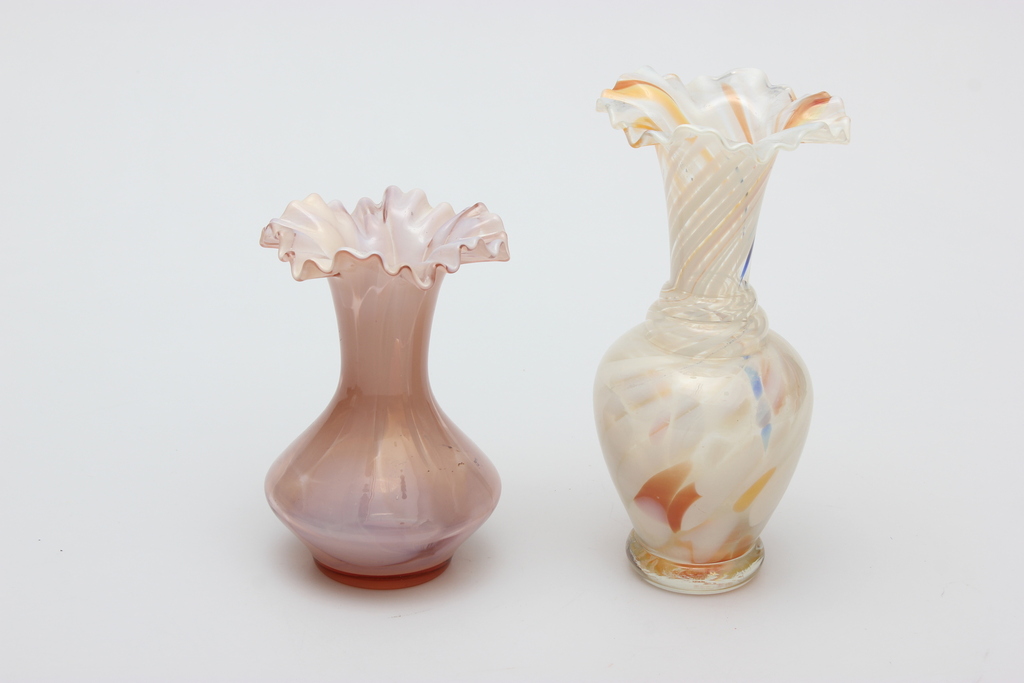 Livan colored glass vases (2 pcs.)