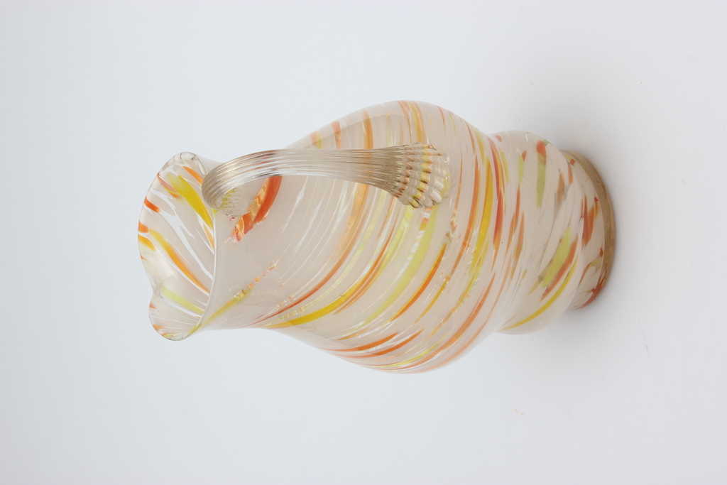 Livan colored glass pitcher