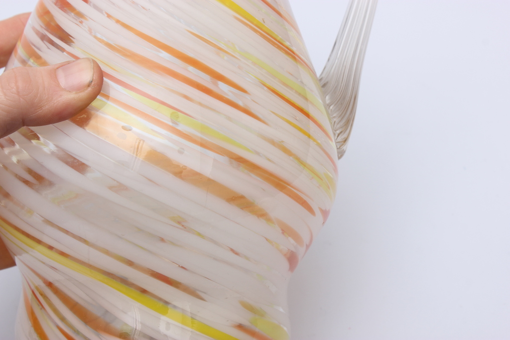 Livan colored glass pitcher