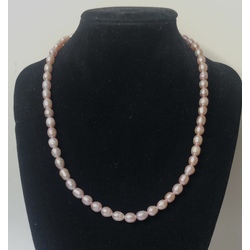 Lavender freshwater pearl necklace